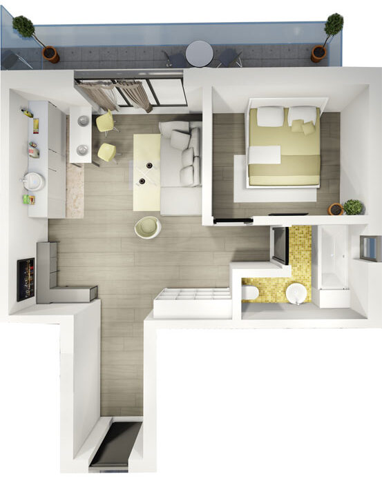 Apartament Tip 3 Scara A - Etaj 5