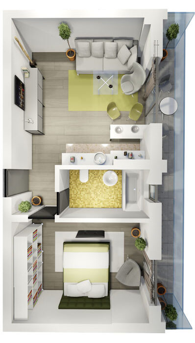 Apartament Tip 3 Scara A - Etaj 7