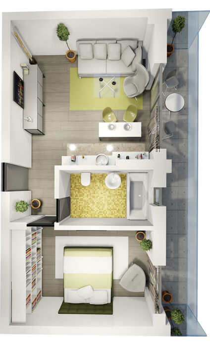 Apartament Tip 5 Scara A - Etaj 6