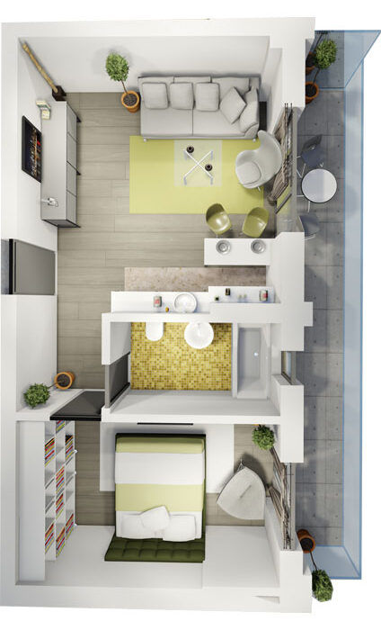 Apartament Tip 6 Scara A - Etaj 6