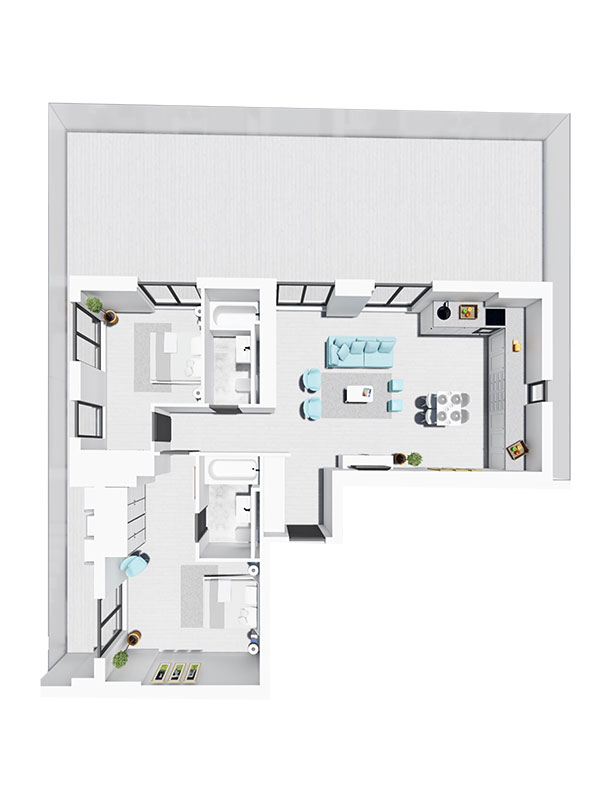 Apartament Tip 7 - Scara B - Etaj 7