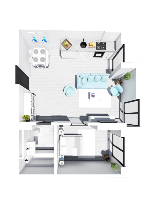 Apartament Tip 2 - Scara B - Parter