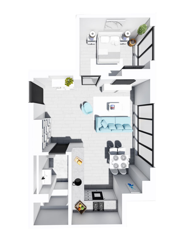 Apartament Tip 3 - Scara B - Parter