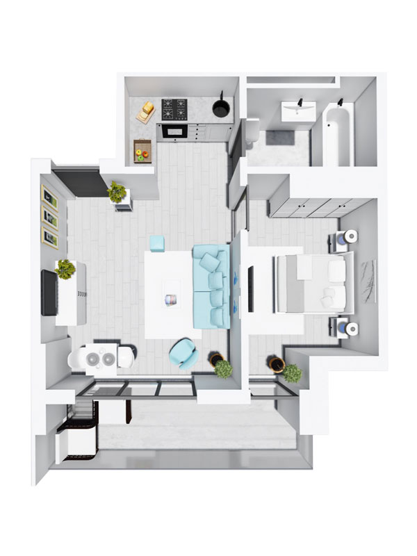 Apartament Tip 4 - Scara B - Parter