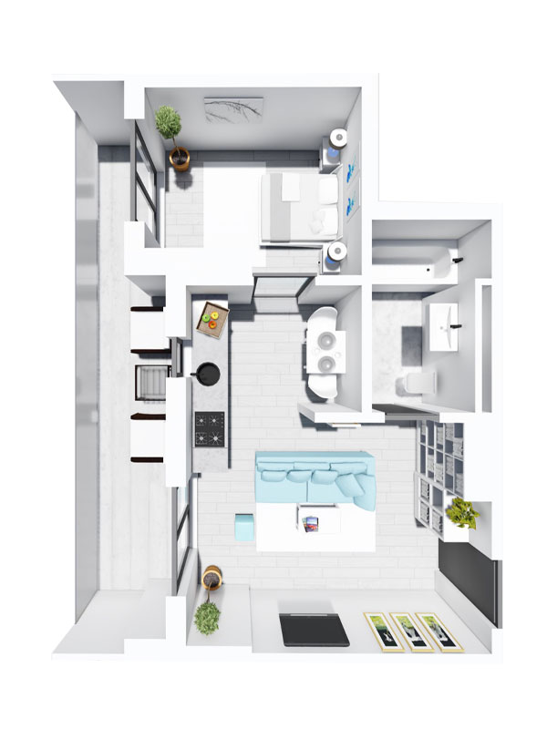 Apartament Tip 7 - Scara B - Parter