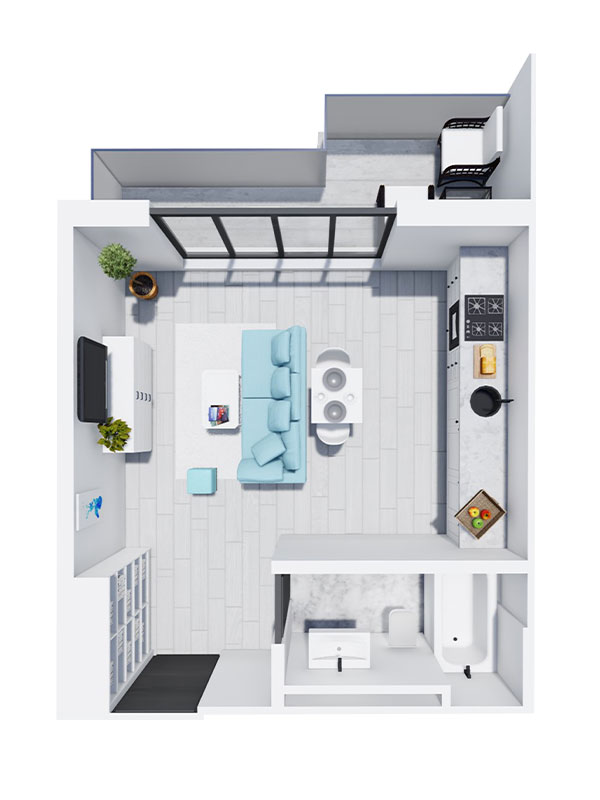 Apartament Tip 1 - Scara B - Etaj 6