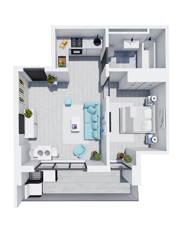 Apartament Tip 4 - Scara B - Etaj 6