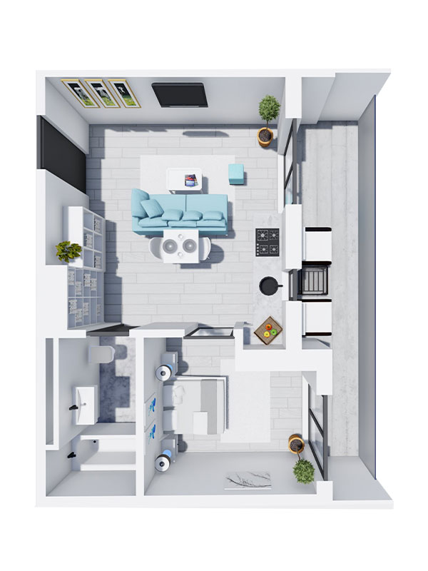 Apartament Tip 5 - Scara B - Etaj 2