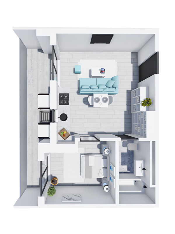 Apartament Tip 6 - Scara B - Etaj 6