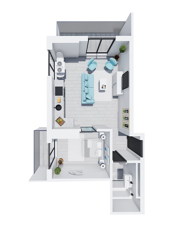 Apartament Tip 8 - Scara B - Etaj 6